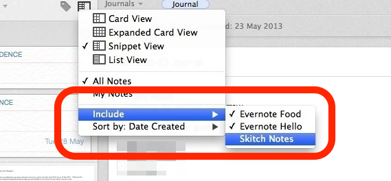Evernote Quick Tip – Filter Out Skitch Notes