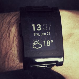 Two Way Communication on the Pebble