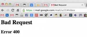 Solving Bad Request Errors on Google’s Gmail