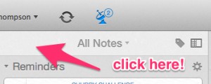 Quickly Get to Top of All Notes in Evernote